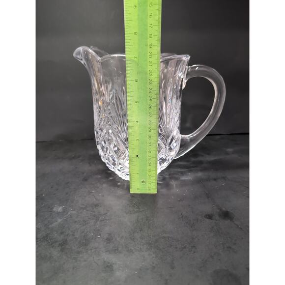 Shannon Godinger Crystal Water Pitcher, Lead Crystal Pitcher, Pineapple Cut Jug - Picture 8 of 9